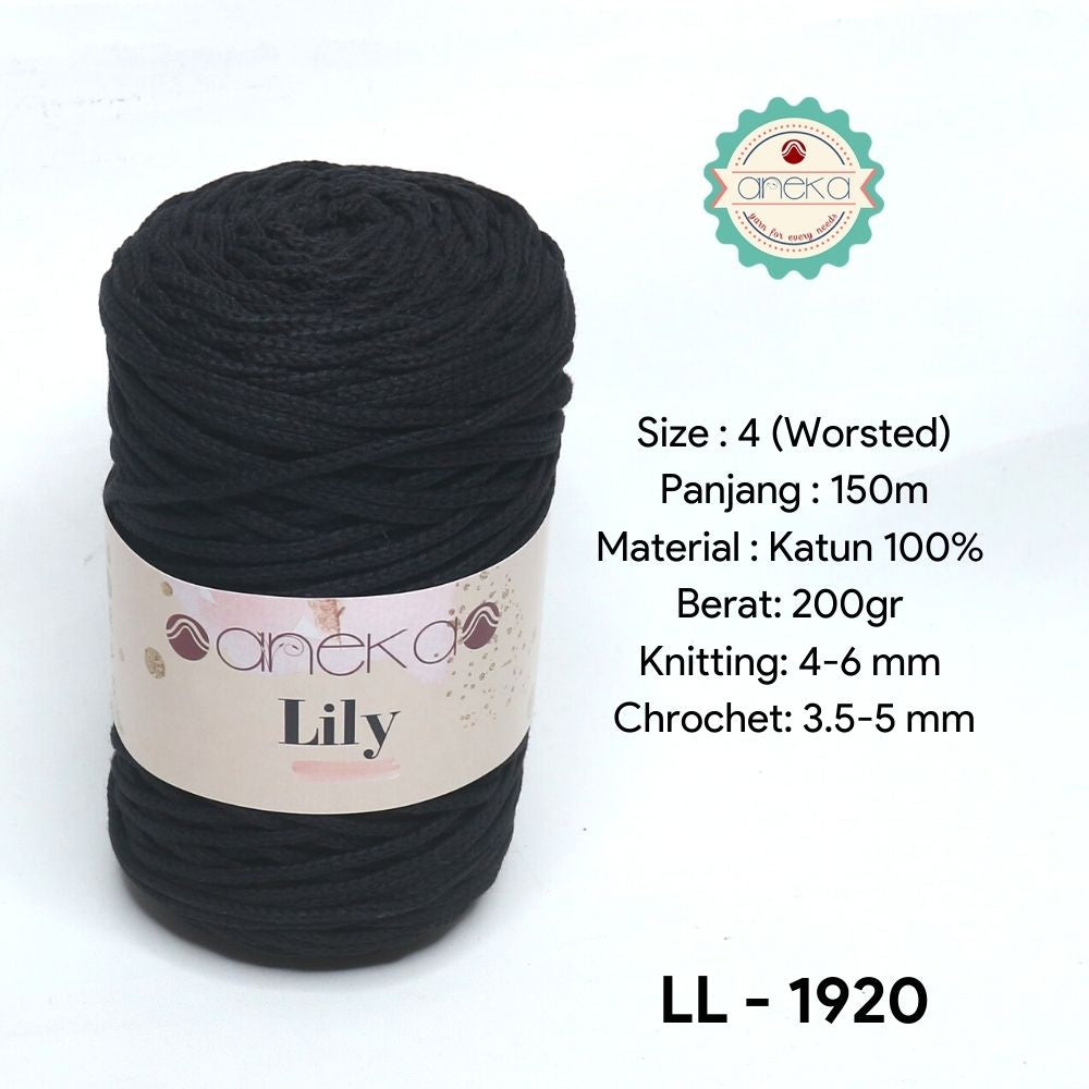 KATALOG - Benang Rajut Lily / Lili / Tambang / Macrame Cotton Rope Yarn