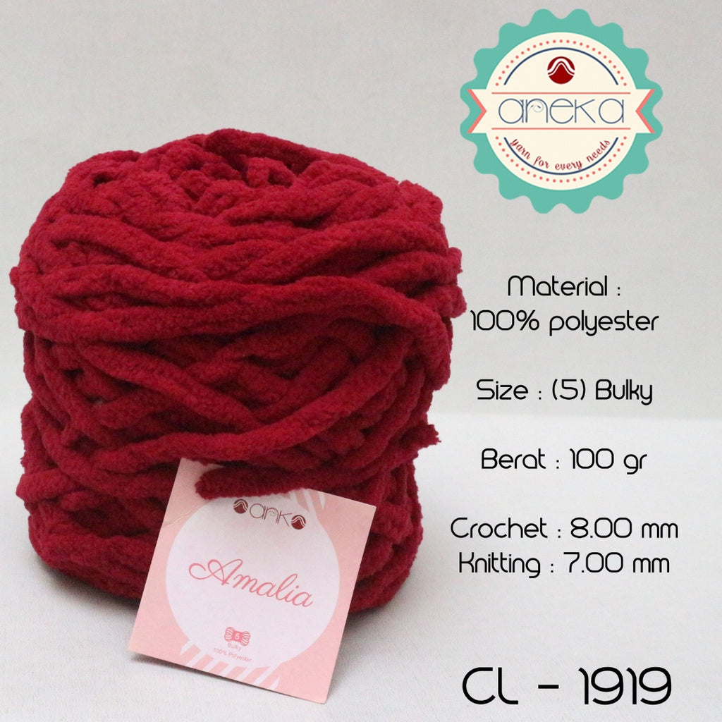 KATALOG - Benang Rajut Chenille Midi Amalia Yarn PART 1