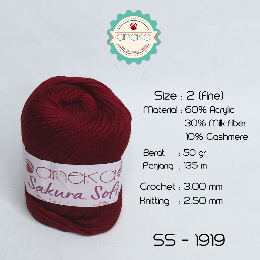 KATALOG - Benang Rajut Sakura Soft / Silk Cotton Milk Cotton Yarn Part 1