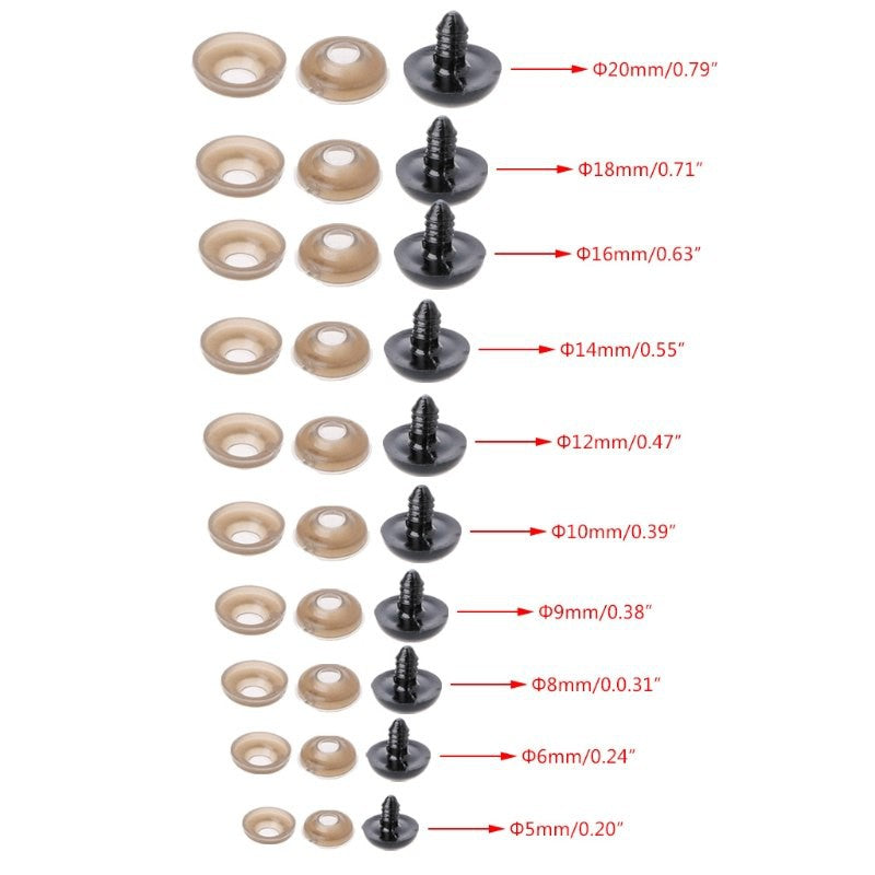 Doll Eyes / Amigurumi Eyes - set (100 pcs)