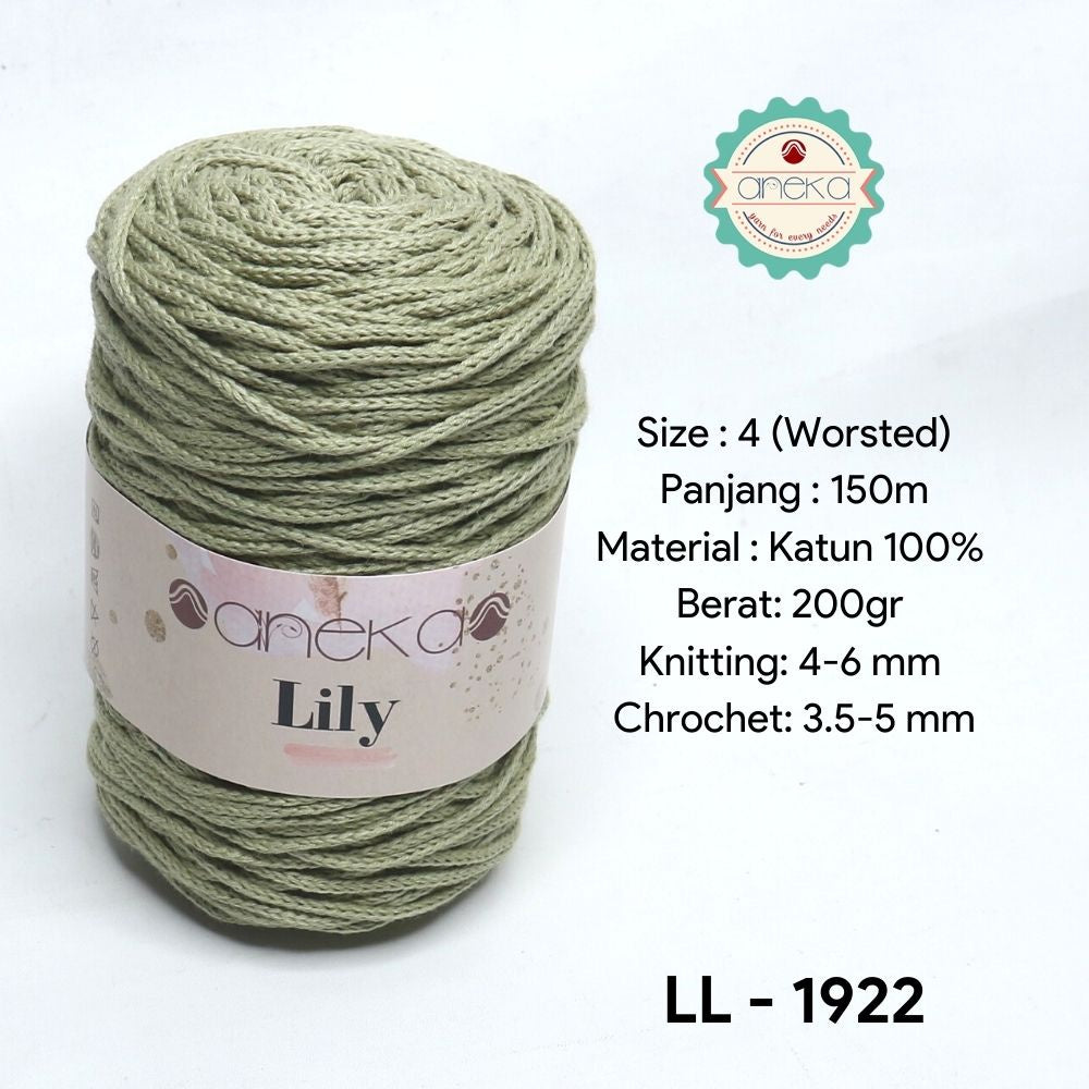KATALOG - Benang Rajut Lily / Lili / Tambang / Macrame Cotton Rope Yarn