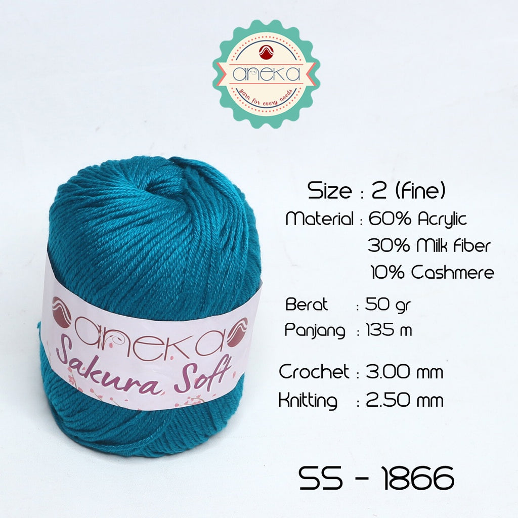 KATALOG - Benang Rajut Sakura Soft / Silk Cotton Milk Cotton Yarn Part 1