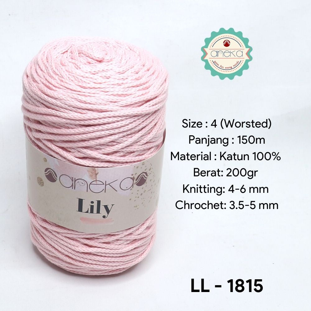 KATALOG - Benang Rajut Lily / Lili / Tambang / Macrame Cotton Rope Yarn
