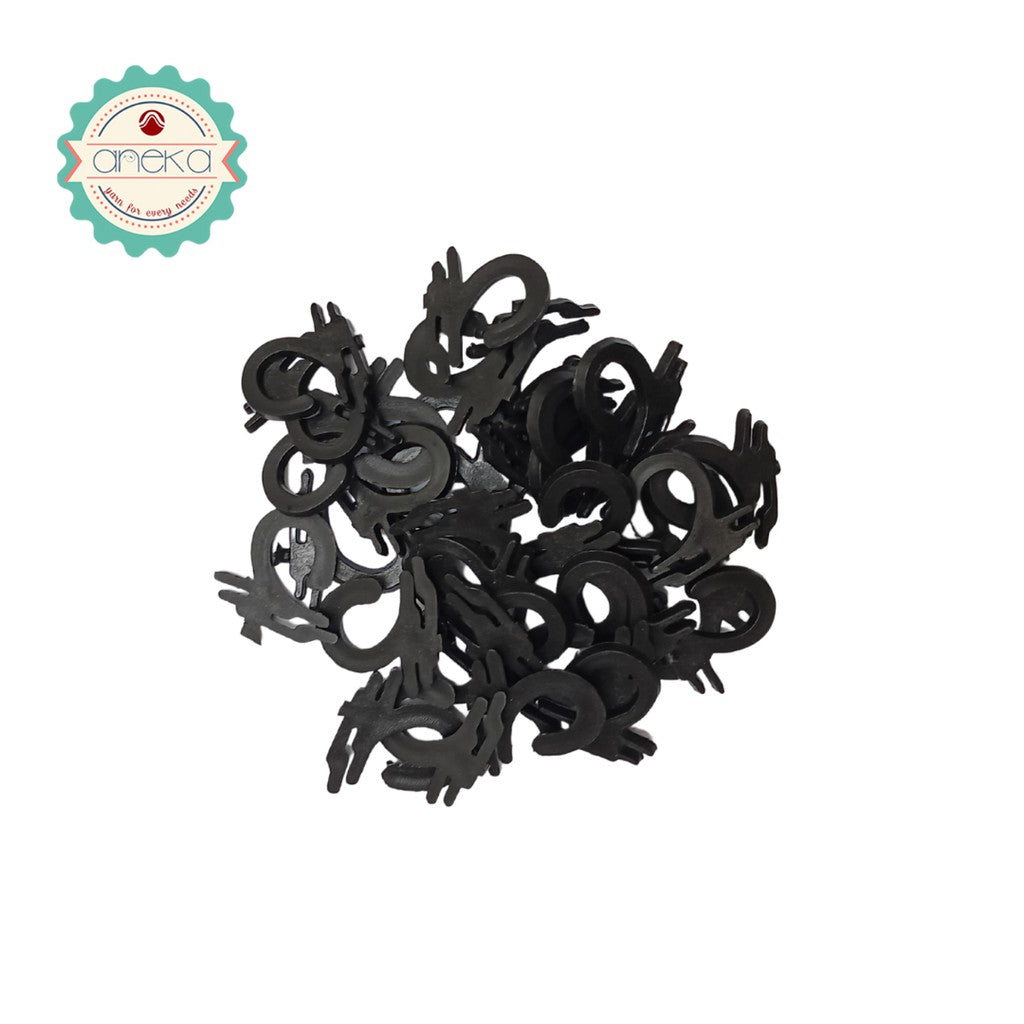 ANEKA - Gantungan / Hanger Kaos Kaki warna hitam - KG / KILOAN / 500GR