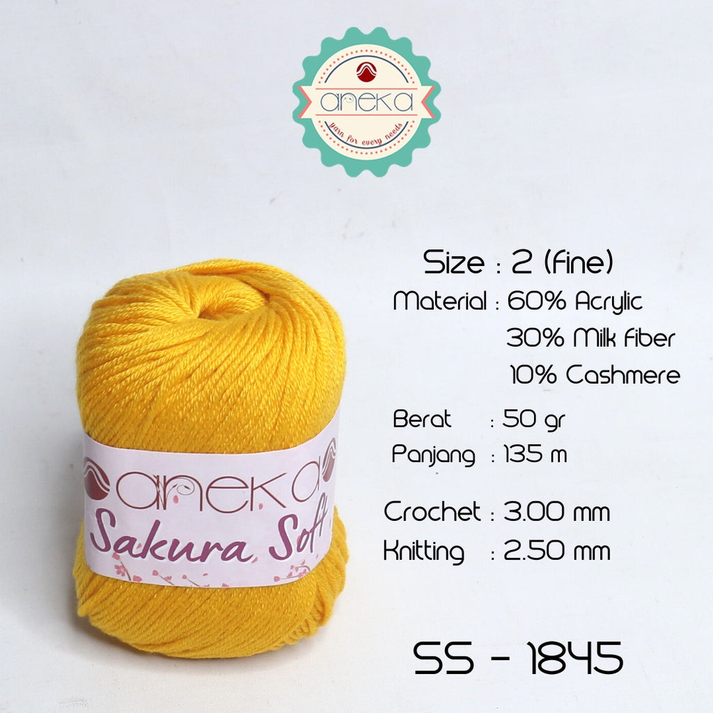 KATALOG - Benang Rajut Sakura Soft / Silk Cotton Milk Cotton Yarn Part 1