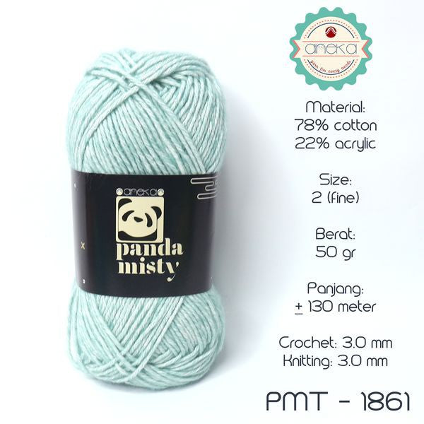 KATALOG - Benang Rajut Katun Panda Misty / Semprot Wol / Stonewashed Yarn - PART 1