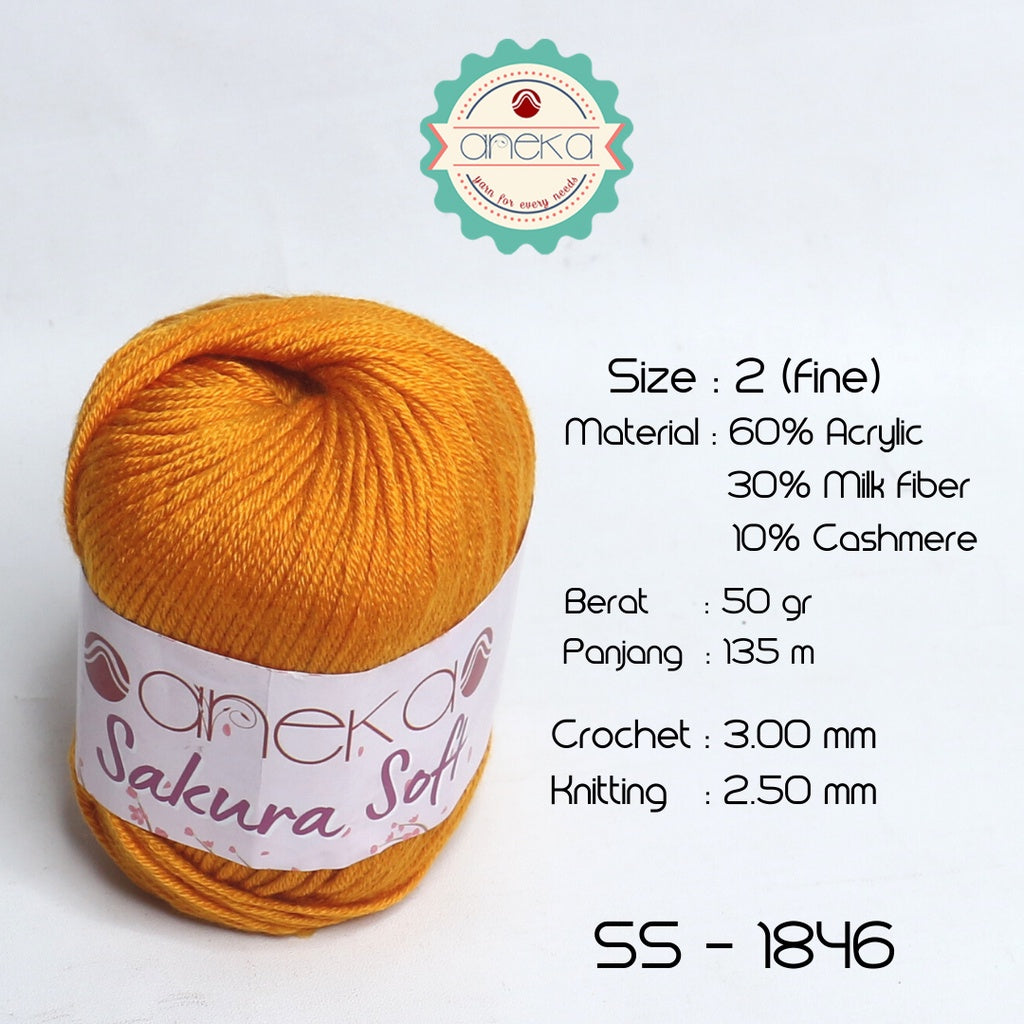 KATALOG - Benang Rajut Sakura Soft / Silk Cotton Milk Cotton Yarn Part 1