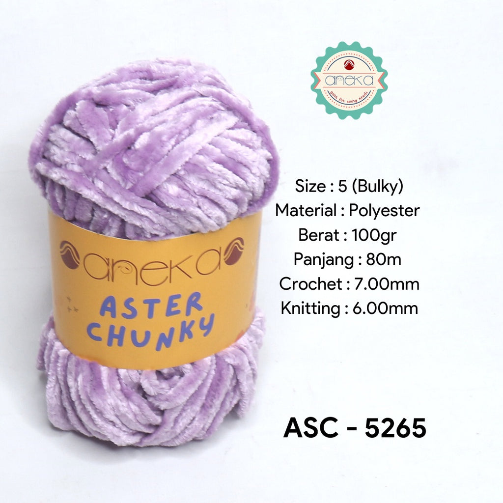 KATALOG - Benang Rajut Bludru Aster CHUNKY / Velvet Knitting Yarn
