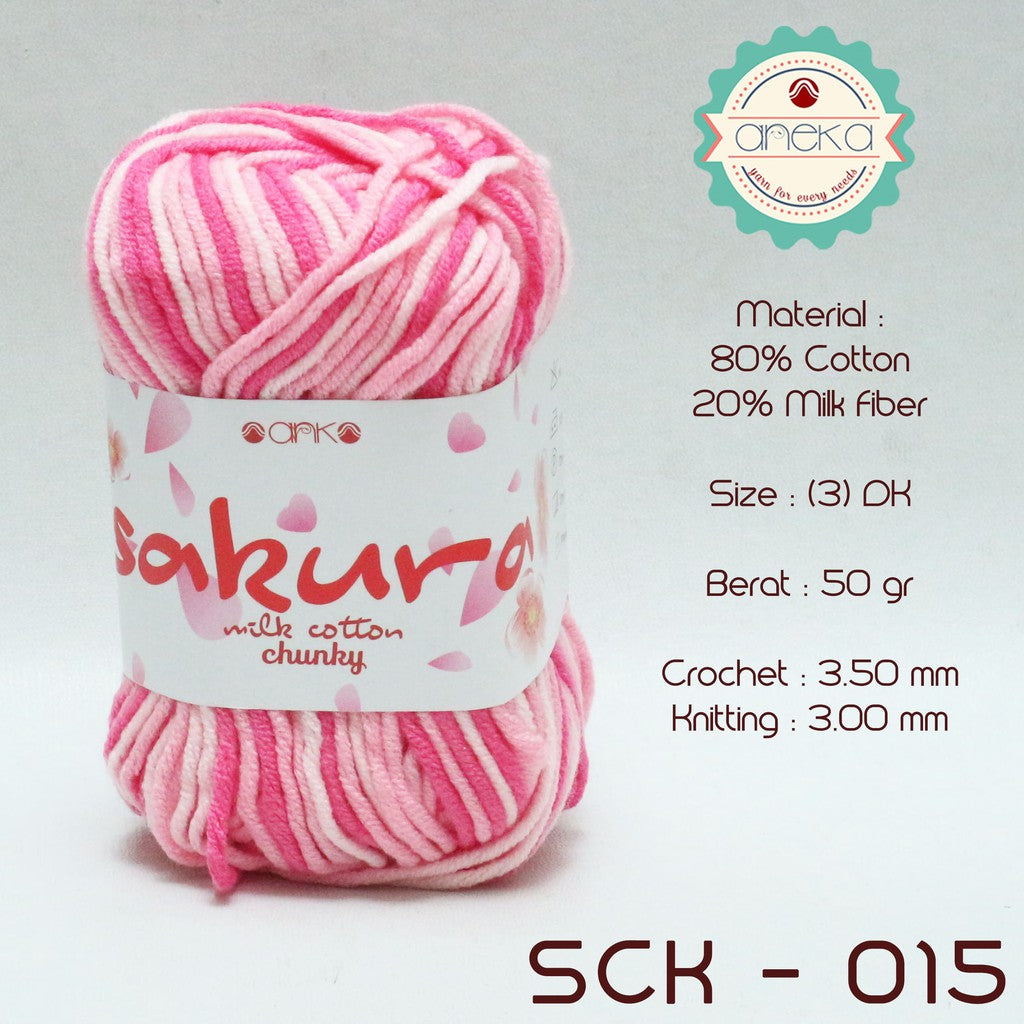 CATALOG - Sakura Milk Cotton Chunky Mix Sembur Mix Cotton Knitting Yarn PART 3