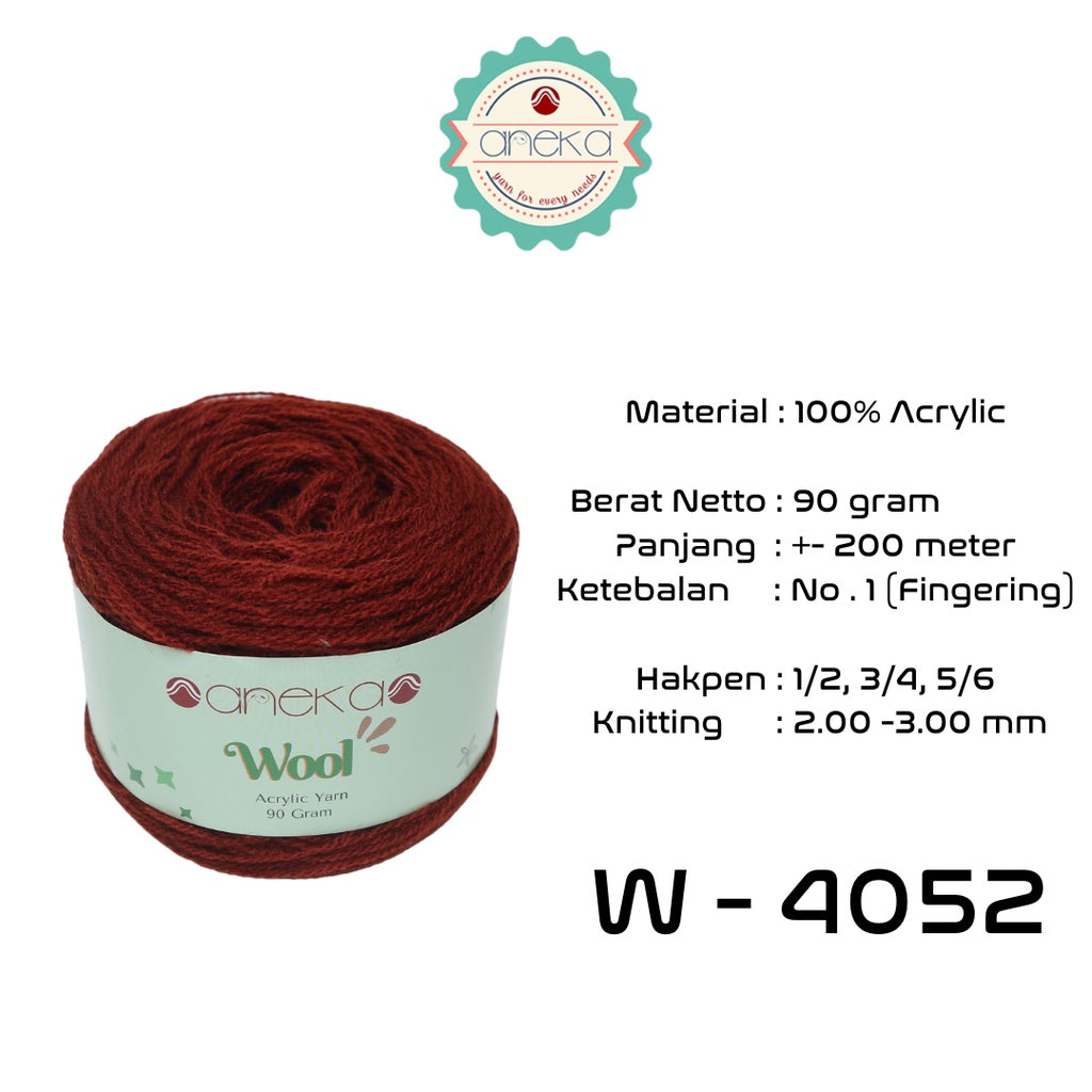 KATALOG - Benang Rajut Wool / Wol / Siet Yarn 90 gram - PART 1