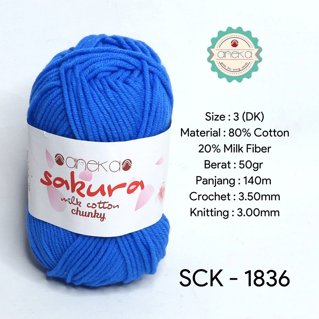 KATALOG - Benang Rajut Katun Susu Sakura Milk Cotton Chunky PART 1