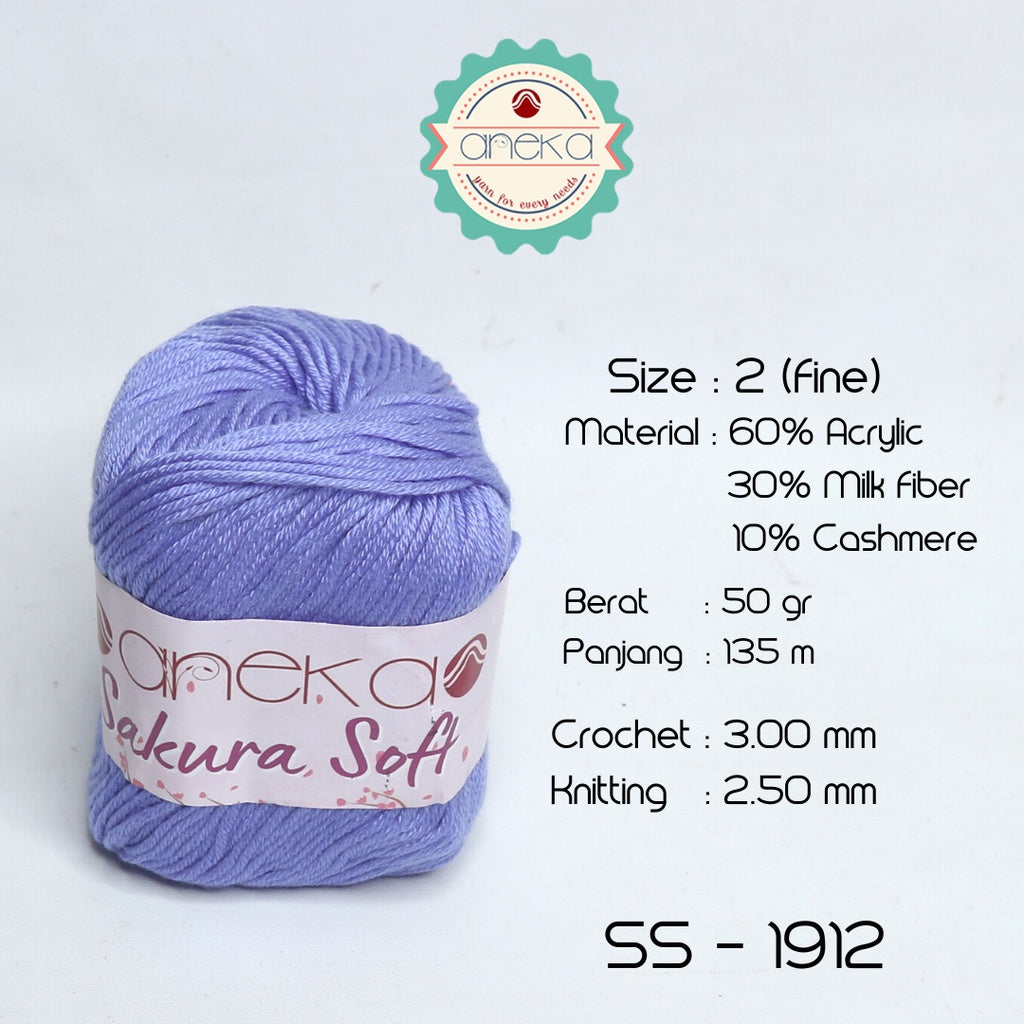 KATALOG - Benang Rajut Sakura Soft / Silk Cotton Milk Cotton Yarn Part 2