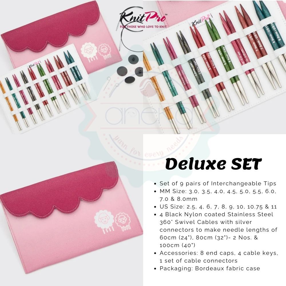 KnitPro - Symfonie Dreamz Normal Interchangeable Knitting Needle Sets - 13cm (5”)