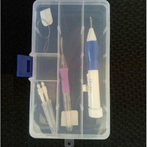 Alat Menyulam / Sulam (Bordir) Tangan / Embroidery Pen / Punch Needle Set BOX