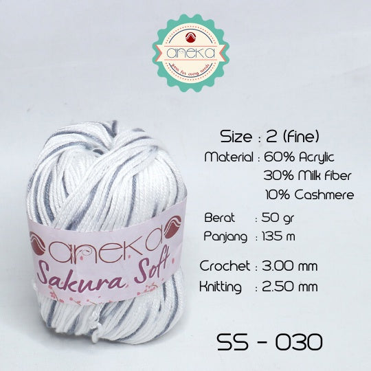 KATALOG - Benang Rajut Sakura Soft / Silk Cotton Milk Cotton Yarn Part 2