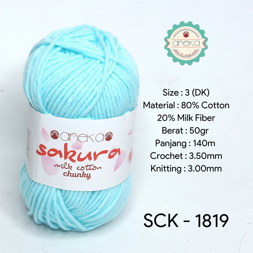 KATALOG - Benang Rajut Katun Susu Sakura Milk Cotton Chunky PART 1