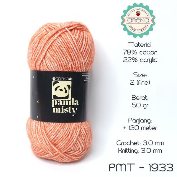 KATALOG - Benang Rajut Katun Panda Misty / Semprot Wol / Stonewashed Yarn - PART 1