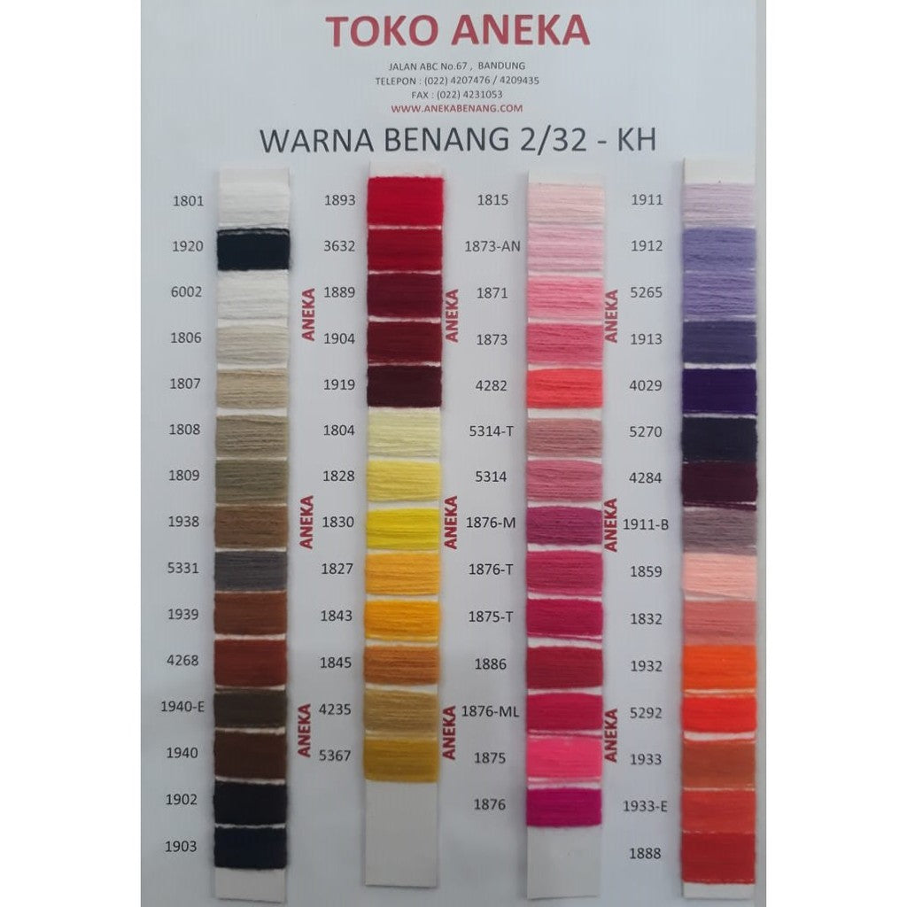 ANEKA - Benang Rajut KAHATEX 2/32, 232 Acrylic Yarn