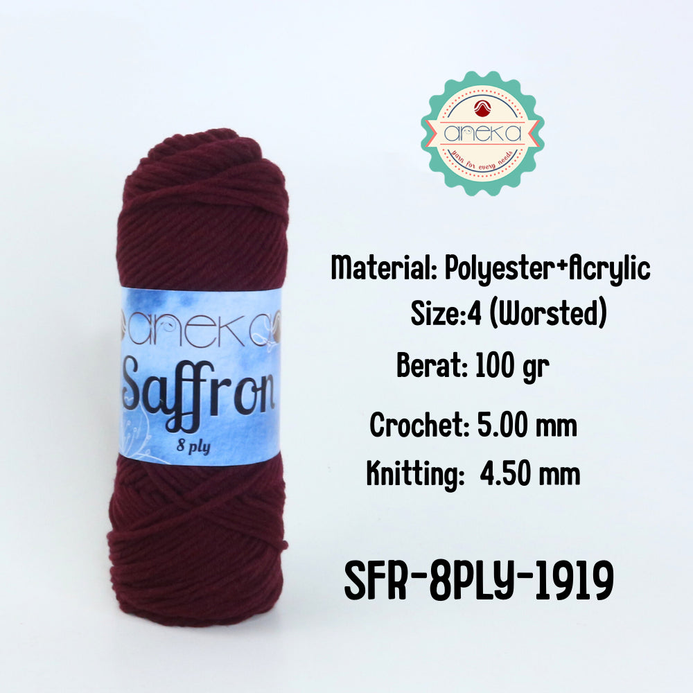 KATALOG - Benang Rajut Saffron 8 Ply / Crochet Knitting Yarn - Part 1