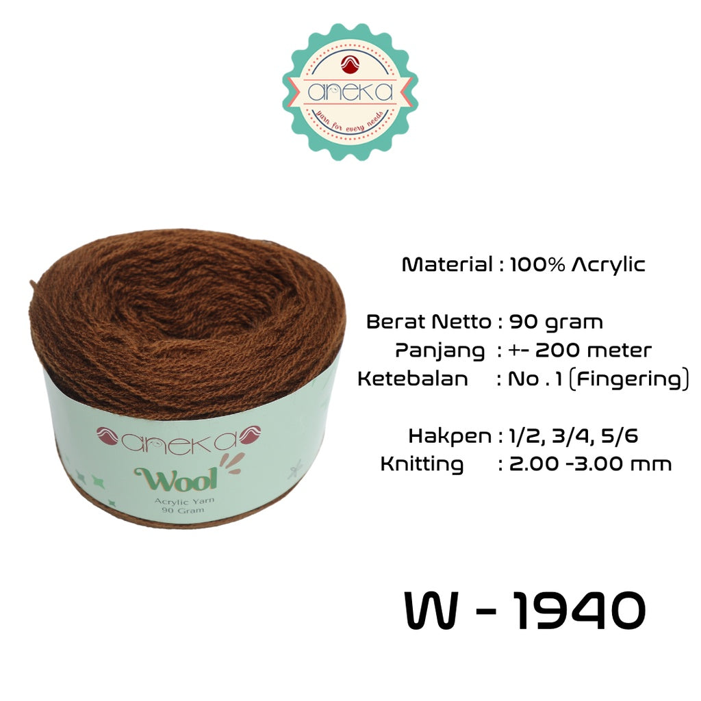 KATALOG - Benang Rajut Wool / Wol / Siet Yarn 90 gram - PART 1
