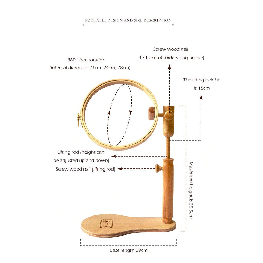 ANEKA - Embroidery Standing Hoop / Kaki Pemidangan / Penjepit / Alat Bantu Midangan Sulam praktis - PREMIUM