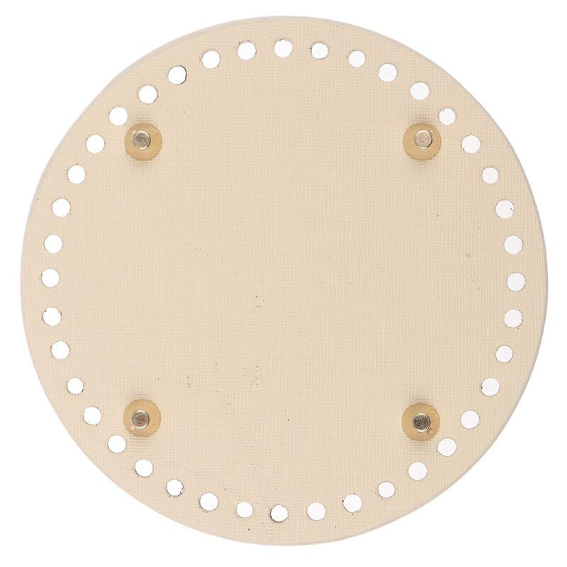 Knitted Leather Round Base Bag / PU Leather Round Base Bag Pre-Drilled ANK