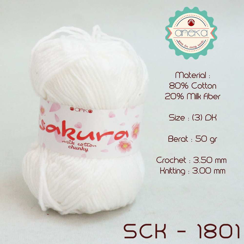 KATALOG - Benang Rajut Katun Susu Sakura Milk Cotton Chunky PART 1