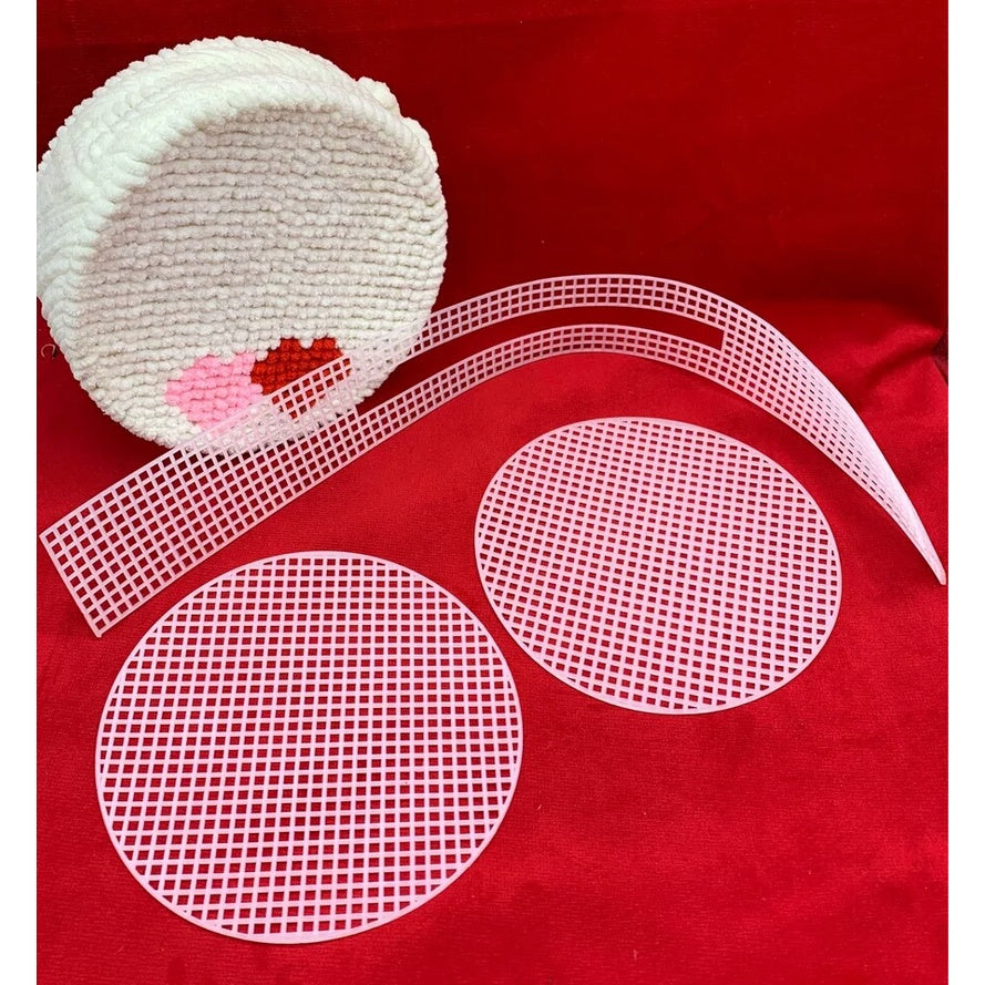 ANEKA - Canvas Bentuk Tas Bulat Plastik / Round Bag DIY - TANPA BENANG!