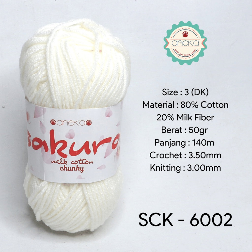 KATALOG - Benang Rajut Katun Susu Sakura Milk Cotton Chunky PART 1