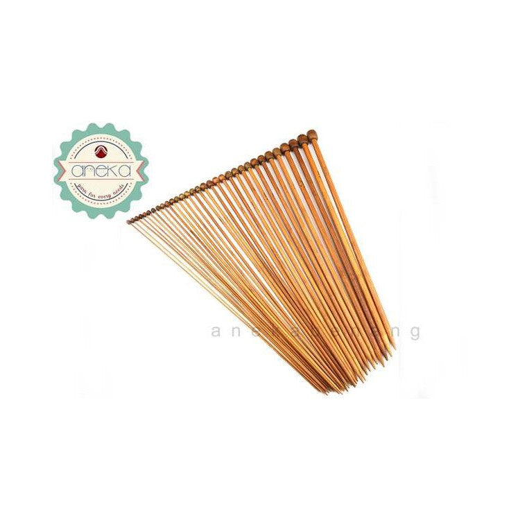 ANEKA - SPN Breien Breypen Knitting (Alat Rajut) Single Point Needle (SPN) Bambu / Bamboo - PERPASANG