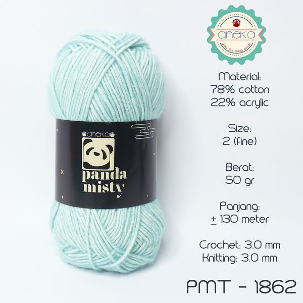 KATALOG - Benang Rajut Katun Panda Misty / Semprot Wol / Stonewashed Yarn - PART 1