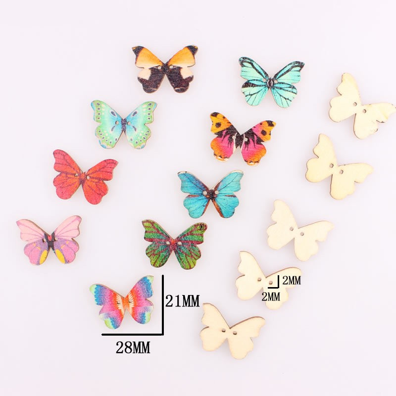Natural Series Wooden Buttons - PCS