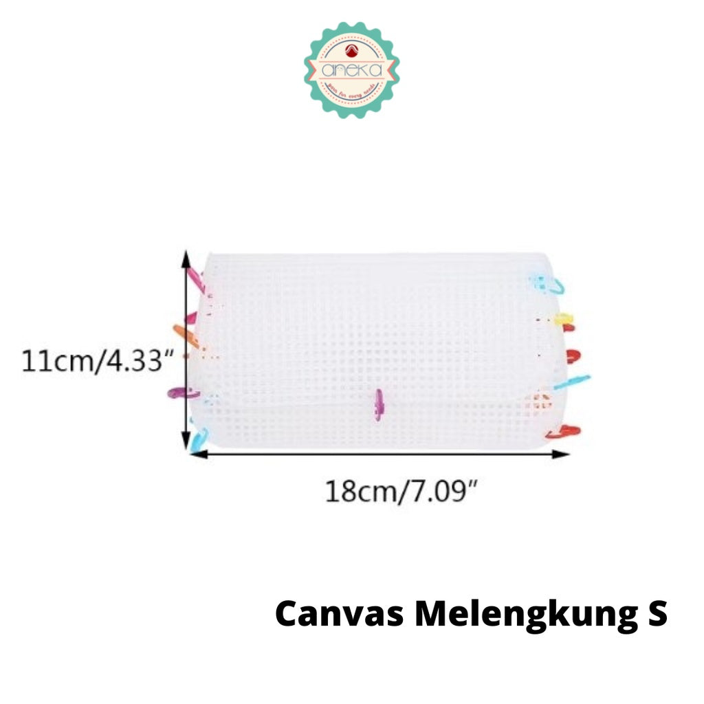 AnekaBenang - Plastic Canvas / DIY Plastic Bag Shaped Canvas - 3mm Grid