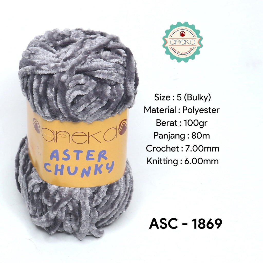 KATALOG - Benang Rajut Bludru Aster CHUNKY / Velvet Knitting Yarn