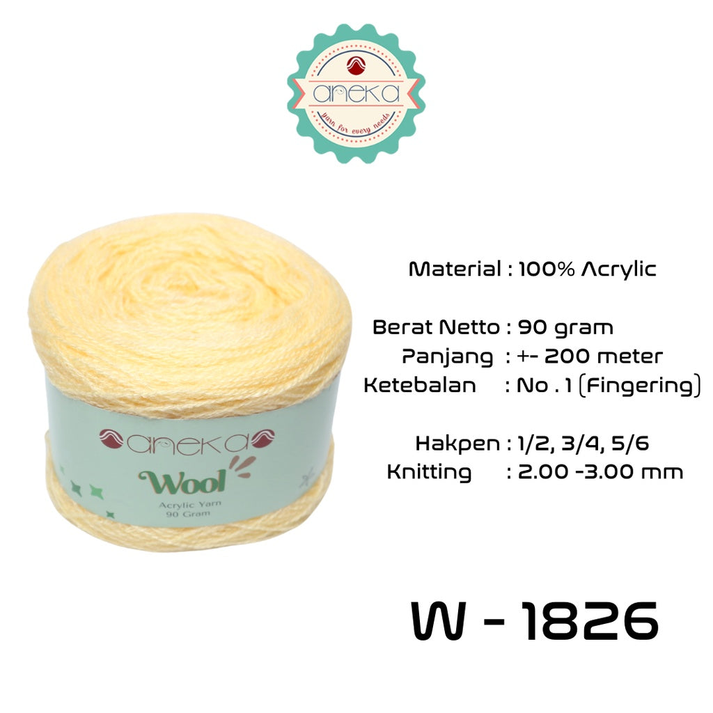 KATALOG - Benang Rajut Wool / Wol / Siet Yarn 90 gram - PART 1