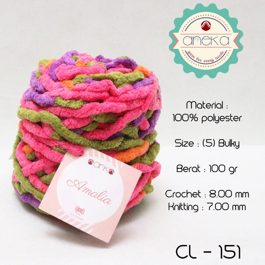 KATALOG - Benang Rajut Chenille Midi Amalia Yarn PART 2