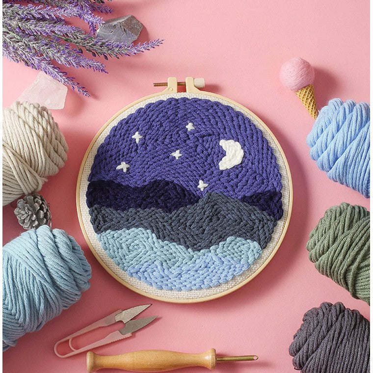 KATALOG - Round Canvas Punch Needle ANK / Kanvas Punch Bulat DIY