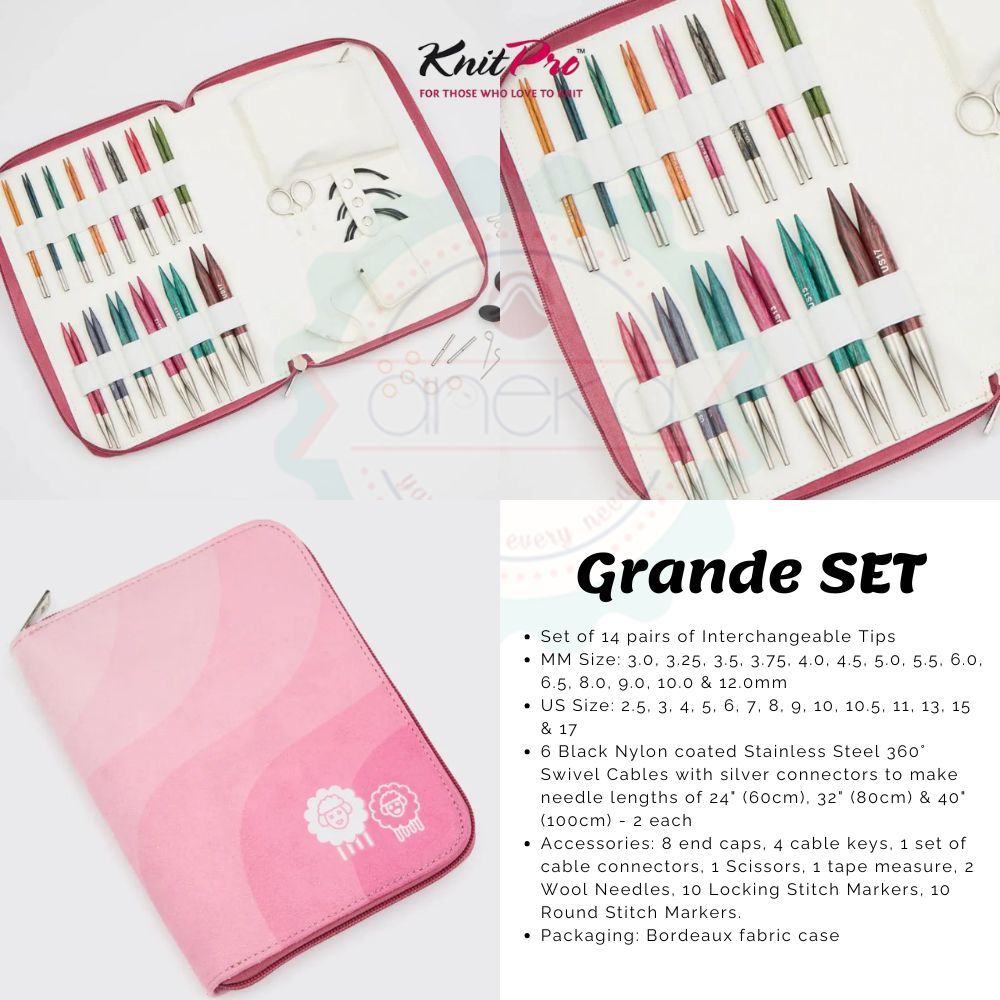 KnitPro - Symfonie Dreamz Normal Interchangeable Knitting Needle Sets - 13cm (5”)