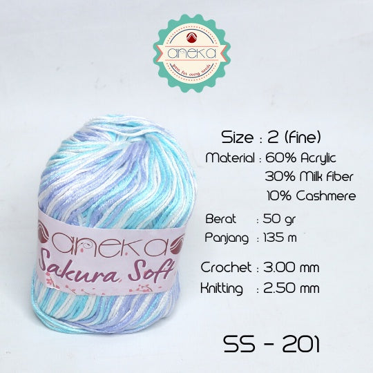 KATALOG - Benang Rajut Sakura Soft / Silk Cotton Milk Cotton Yarn Part 2