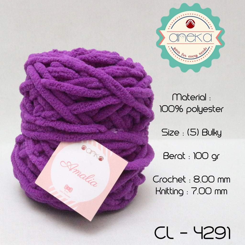 KATALOG - Benang Rajut Chenille Midi Amalia Yarn PART 1