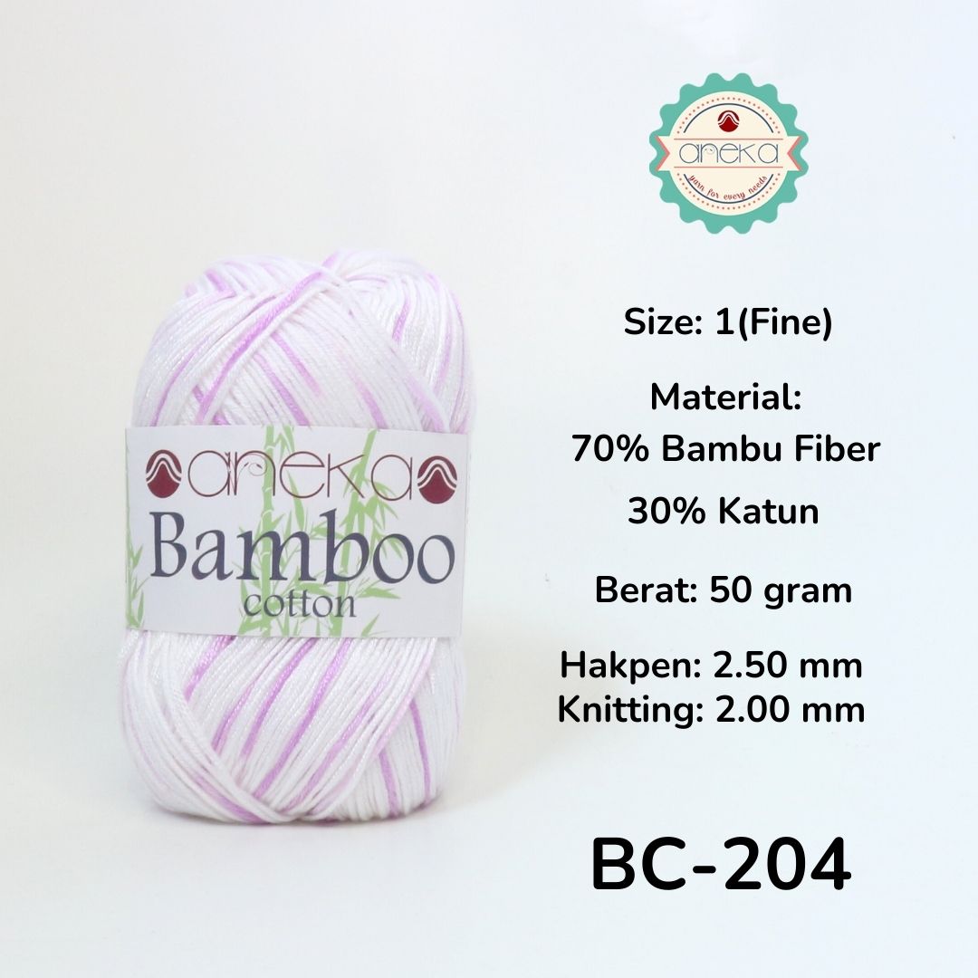 KATALOG - Benang Rajut Katun Bambu / Bamboo Cotton Crochet Knitting Yarn - Part 2