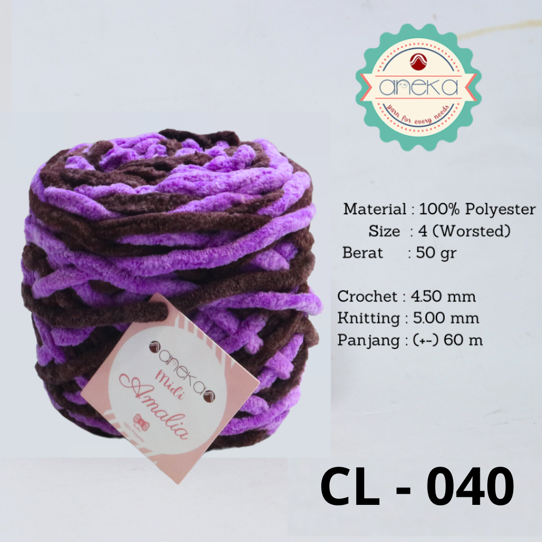 KATALOG - Benang Rajut Chenille Midi Amalia Yarn PART 2