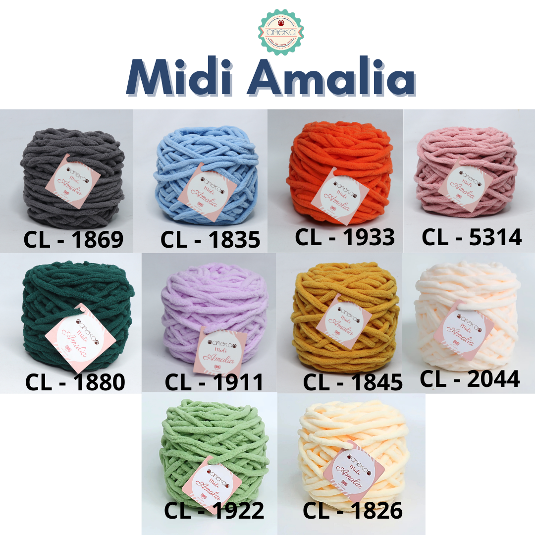 KATALOG - Benang Rajut Chenille Midi Amalia Yarn PART 1