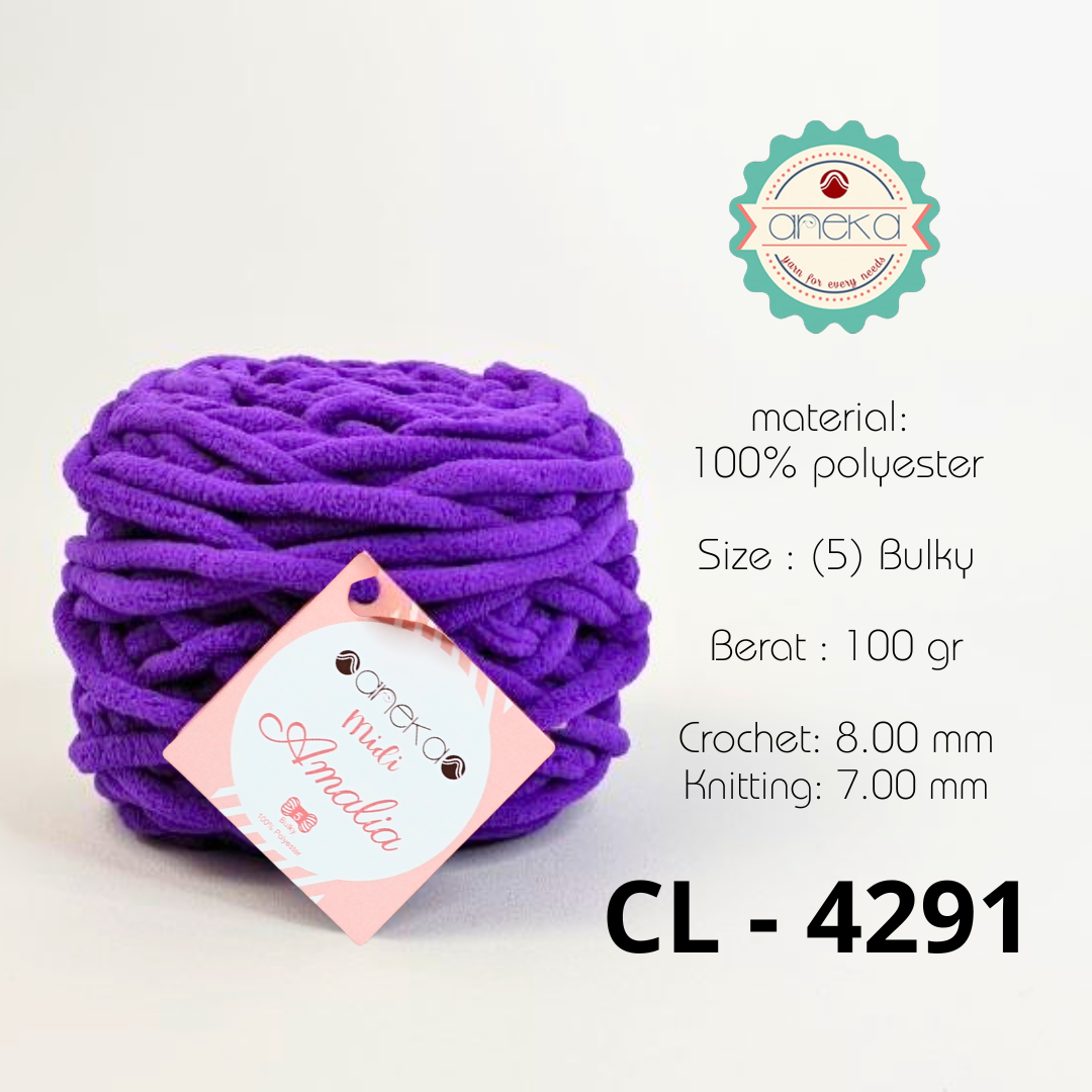 KATALOG - Benang Rajut Chenille Midi Amalia Yarn PART 1