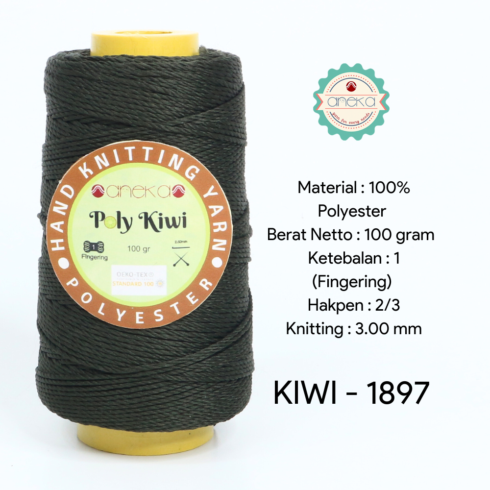 KATALOG - Benang Rajut Poli / Poly Kiwi Yarn - PREMIUM - Part 1
