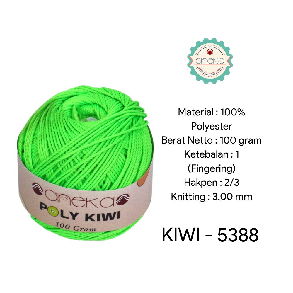 Katalog - Benang Rajut Poli / Poly Kiwi Yarn - PREMIUM - Part 1