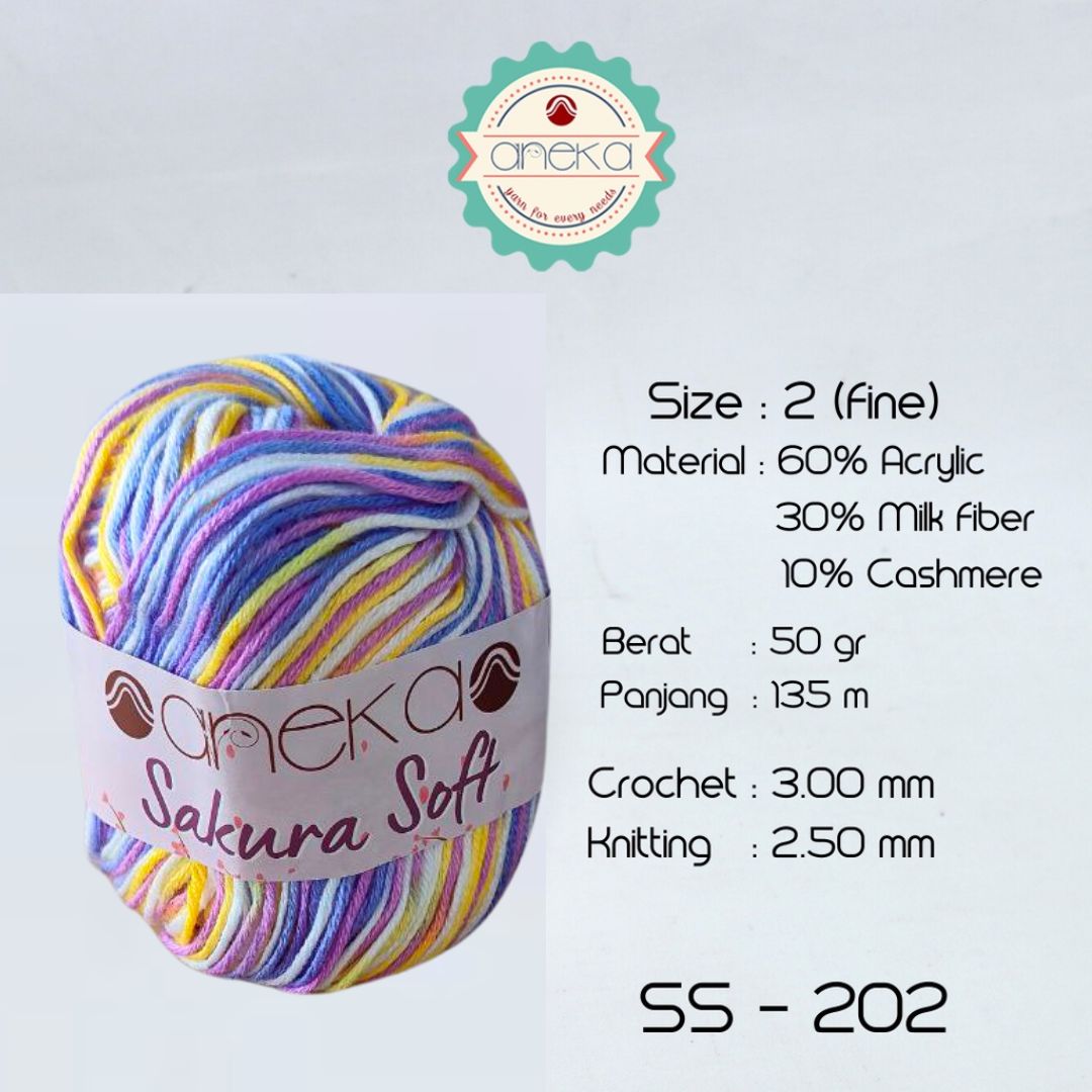 KATALOG - Benang Rajut Sakura Soft / Silk Cotton Milk Cotton Yarn Part 2