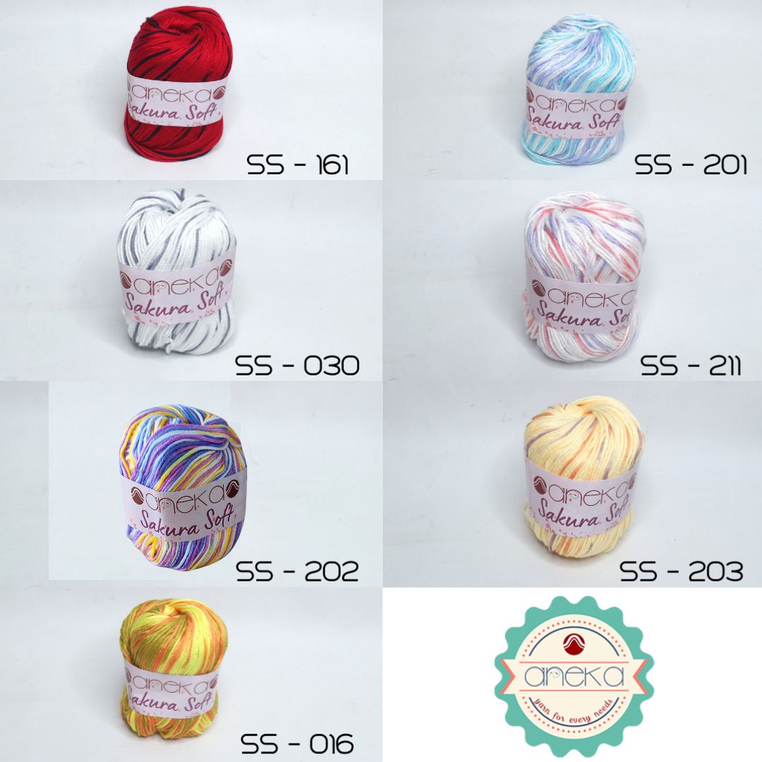 KATALOG - Benang Rajut Sakura Soft / Silk Cotton Milk Cotton Yarn Part 2