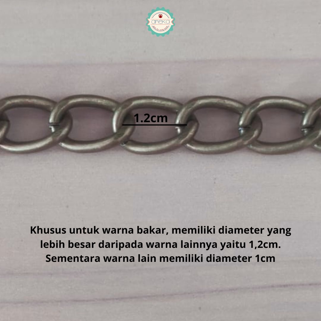Rantai dan Pengait Tas Alumunium