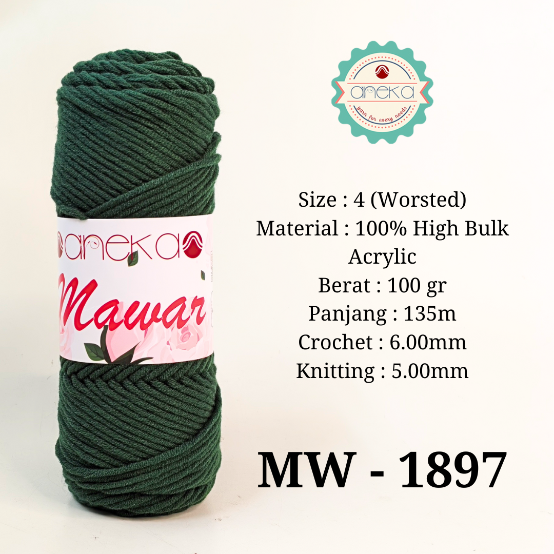 KATALOG - Benang Rajut Mawar / Soft Acrylic Yarn / 8 ply Milk Cotton Worsted / Katun Susu PART 3